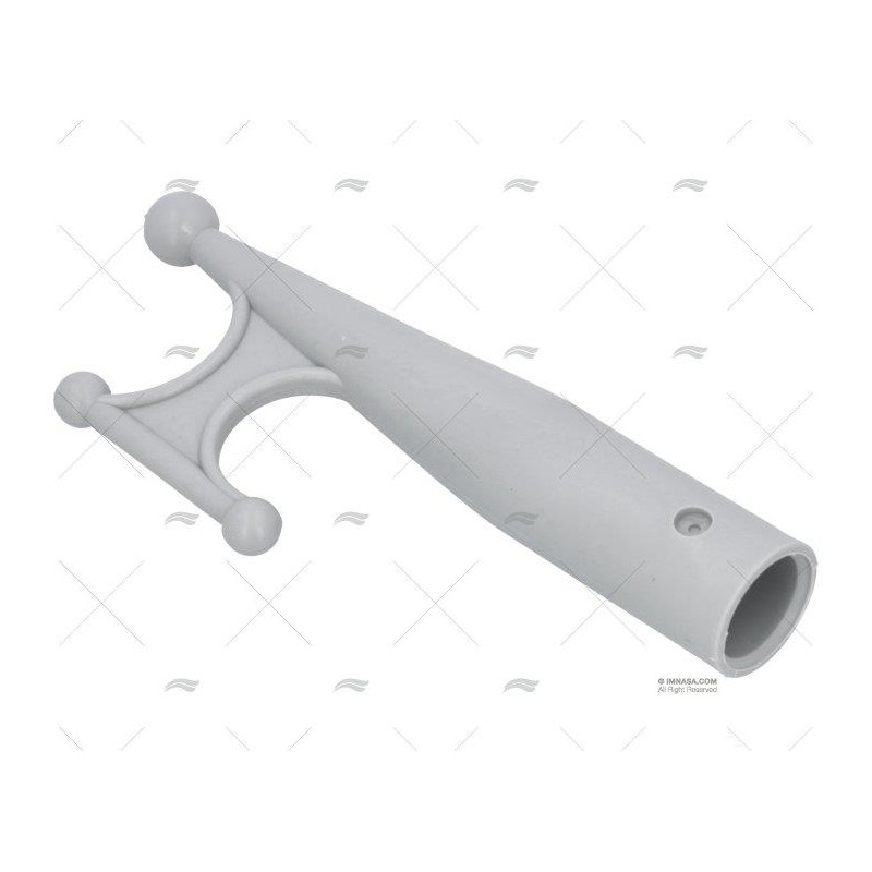 PUNTA BICHERO 25mm DIAMETRO EXTERIOR, NYLON GRIS