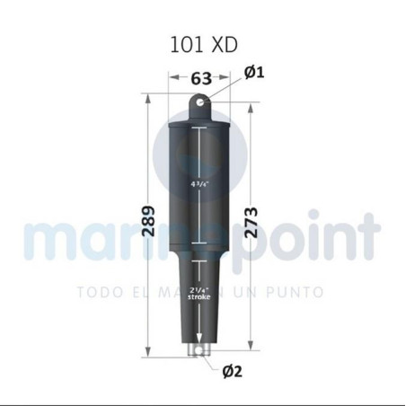 PISTON LENCO SERIE 101XD, 12v, 5/16" x 3/8"