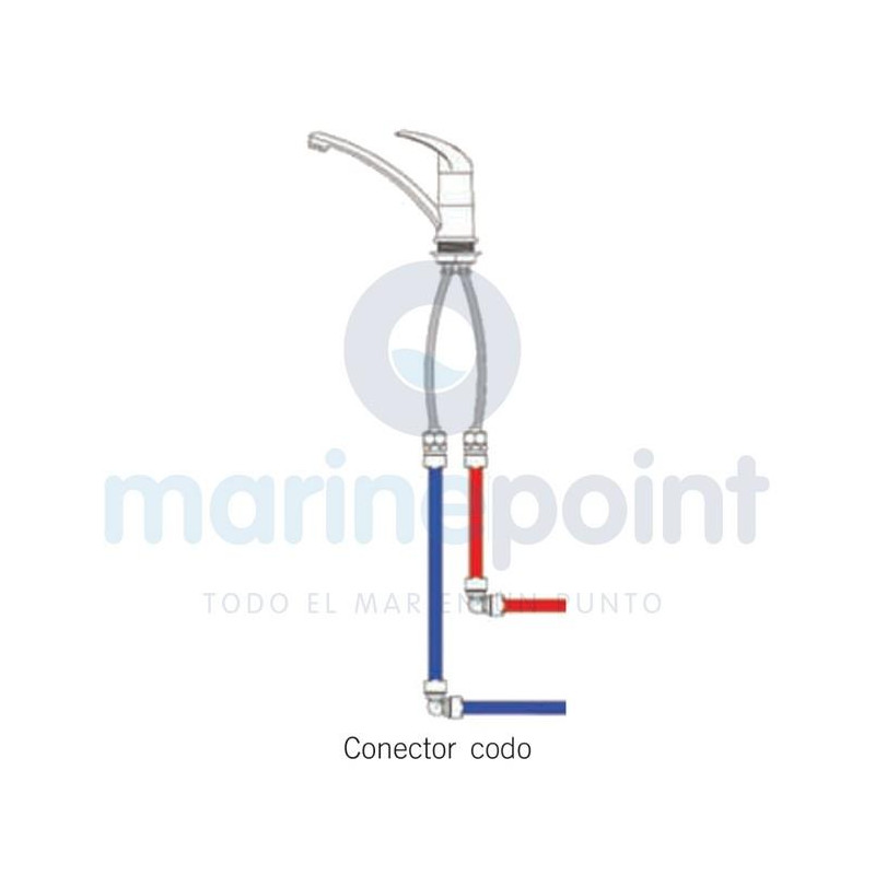 CONECTOR CODO S-15, TUBERIA AGUA, M-WX1503