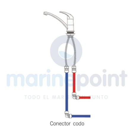 Whale - CONECTOR CODO S-15, TUBERIA AGUA, M-WX1503