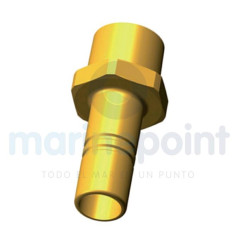 Whale - ENTRONQUE ADAP.ROSCA M1/2 NPT x 15mm, BRONCE