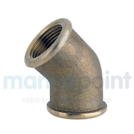 CODO LATON 45º, H-H, 1-1/4", MAESTRINI