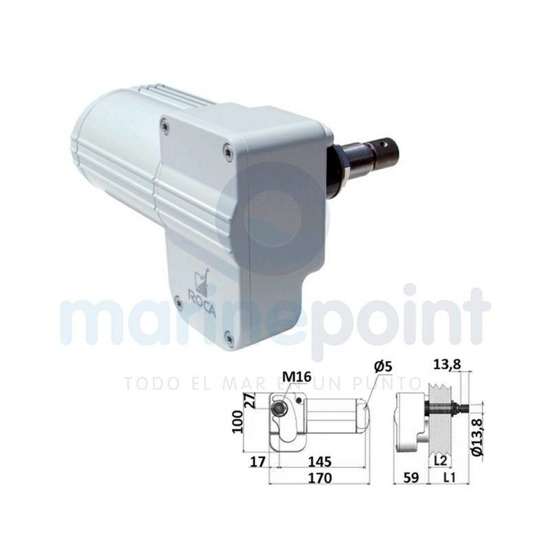 MOTOR LIMPIA.ROCA 1- 2000 - 12v 38mm