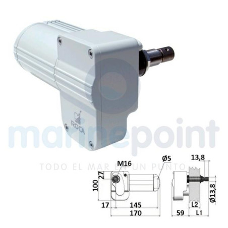 MOTOR LIMPIA.ROCA 1- 2000 - 12v 38mm