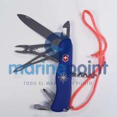 CUCHILLO SKIPER 17 usos 111mm c/HOJA DENTADA, AZUL