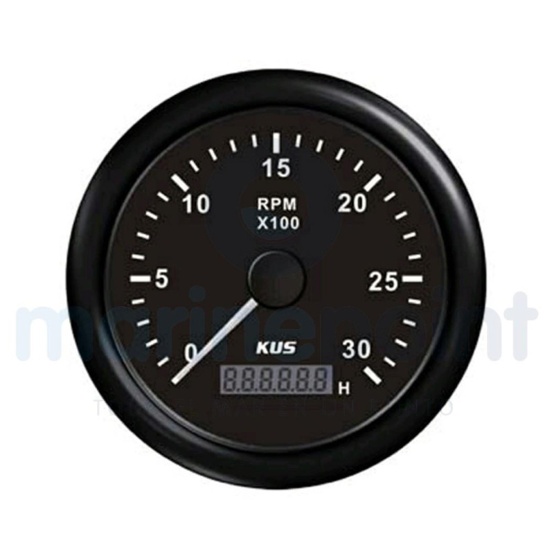 CRPM KUS, NEGRO c/CUENTA-HORAS, 3000 rpm, 12-24v