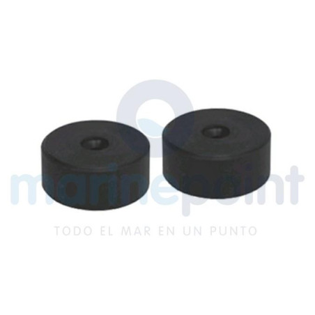 RETENEDOR PUERTAS MAGNETICO CILINDRICO, NYLON NEGRO