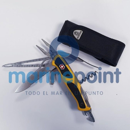 Victorinox - HERRAM.SWISS RANGERGRIP BOATSMAN, amarilla, 130mm, c/FUNDA NYLON