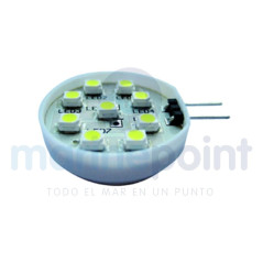 BOMBILLA LED G4 HORI.9leds 12v 4000K