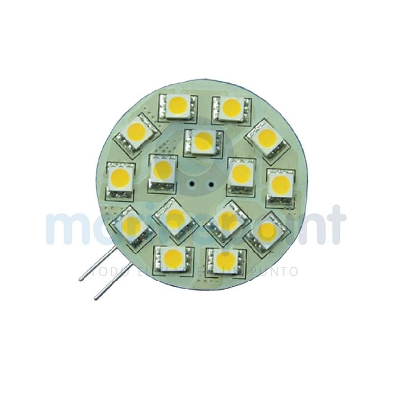 BOMBILLA LED G4 HORI.15leds 10/30v 3000K, Bco.cálido...