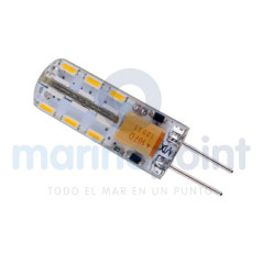 BOMBILLA LED SILICONADA, G4, 12-33v, BLANCO CALIDO