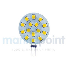 BOMBILLA LED  G4, 15LEDS-10-36VDC-HORIZONTAL- Bco.Frio