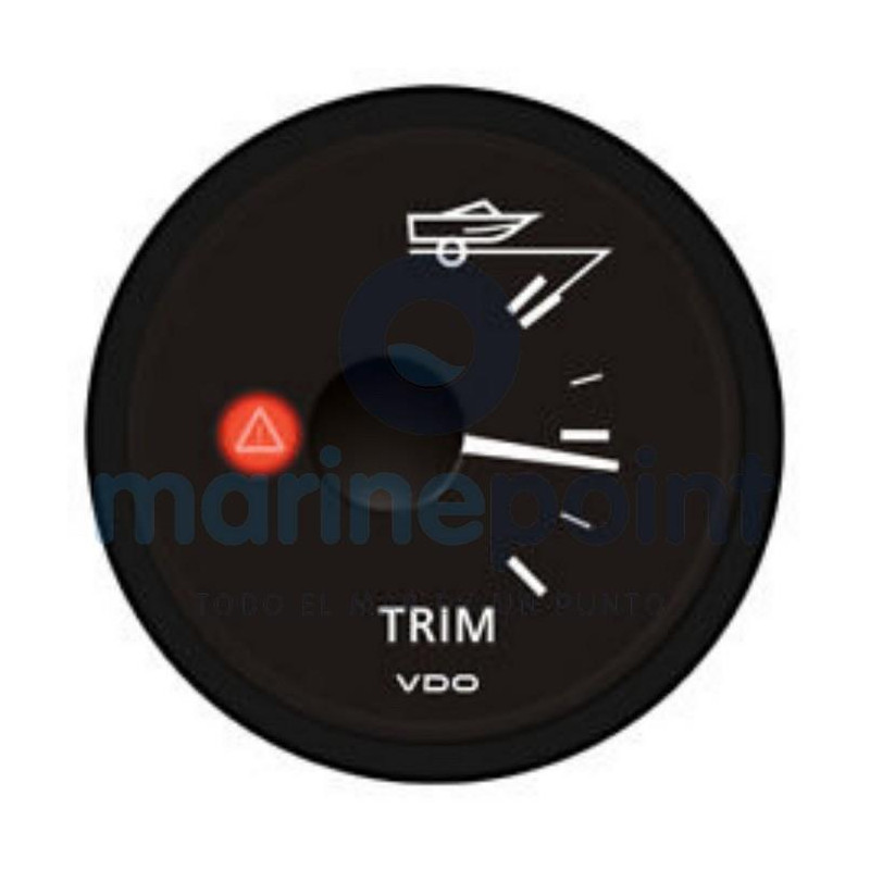 INDICADOR TRIM VDO, VLN, 12v, 52mm, REDONDO 167-10ohm