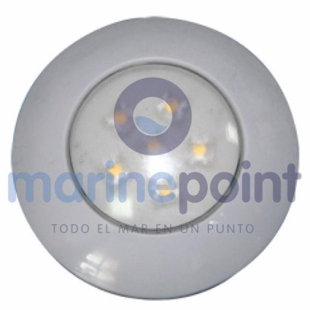 PLAFON LUZ AQUALED 12/24v, 6 leds Bco.75 x 18mm