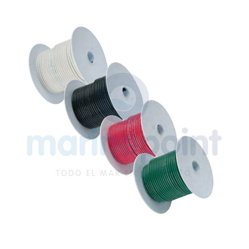 CABLE ELECTRICO MARINO, VERDE, 0,8mm2, p/m