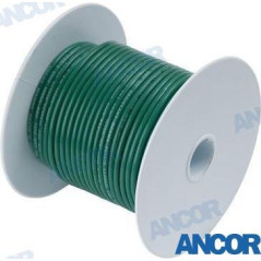 Ancor - CABLE ELECTRICO MARINO, S-1.0, VERDE, 7,5m, ROLLO, ANCOR