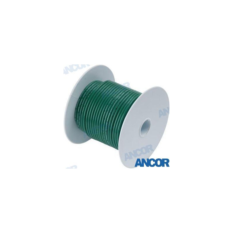 CABLE MARINO VERDE S-1, ROLLO 7,6m