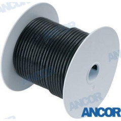 Ancor - CABLE ELECTRICO MARINO, S-3, NEGRO, ROLLO DE 3,6m, ANCOR