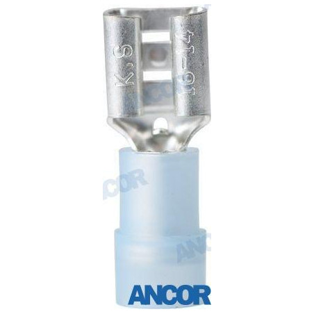 Ancor - TERMINALES NYLON FASTON AZUL HEMBRA, BLISTER DE 5, ANCOR