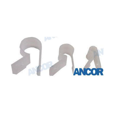 Ancor - ABRAZADERAS PLASTICO MAMPARO VARIAS, 3-12mm (54 UNIDADES)