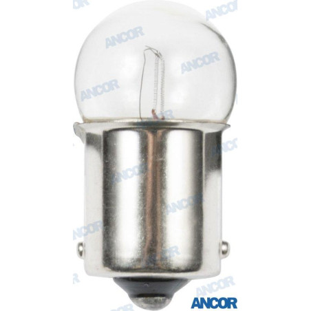 Ancor - BOMBILLA CASQUILLO BA15s 12v, 9.3 w