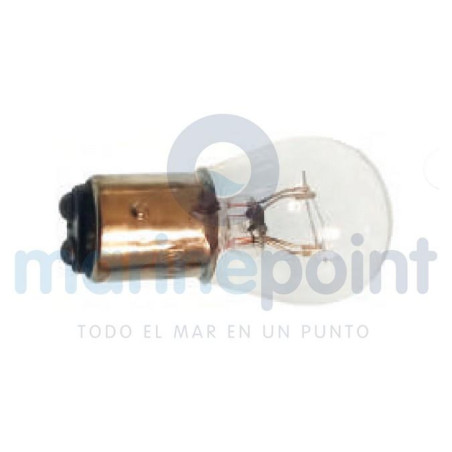 Ancor - BOMBILLA CASQUILLO BA15s 12V 23/8.2w