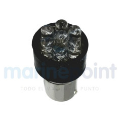 BOMBILLA LED 1p 12v 80mA ROJO