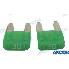 Ancor - FUSIBLES ATM 30 Ah, BLISTER DE 2, ANCOR