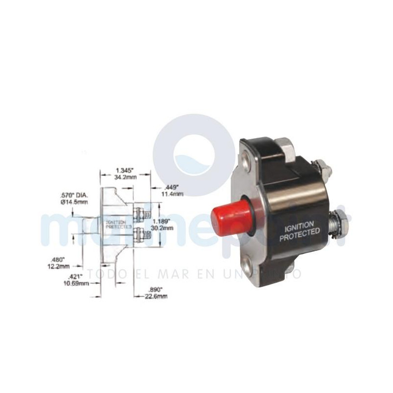 TERMICO ARRANQUE 50 Ah, MCM:88-11178A01 Y OTROS y V:3854164, (MP1140-04)