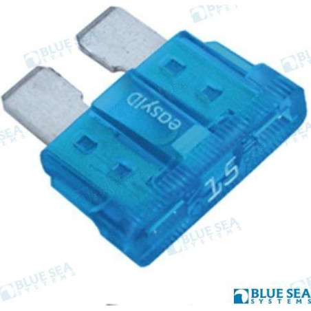 Blue Sea - FUSIBLES ATC c/LED 15A, BLISTER DE 2, BLUE SEA