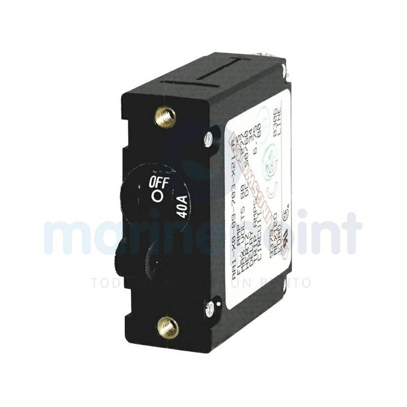 INTERRUPTOR MAGNETICO 25 A, Negro