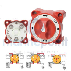 Blue Sea - DESCONECTADOR BATERIA DOBLE 4 Pos