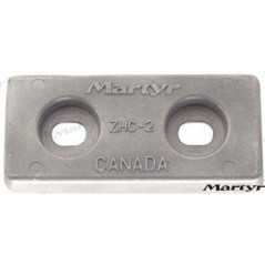 Canada Metals - ANODO POPA, 146 x 64mm, 73mm ENTRE AGUJEROS TLLOS.