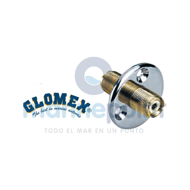 PASAMUROS GLOMEX p/CONECTORES PL (c/RA132 GOLD)