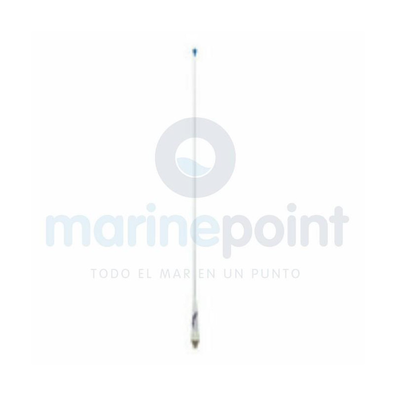 ANTENA GLOMEX VHF 0,90m FIBRA c/SOPORTE p/MASTIL RA106, c/8 m DE CABLE