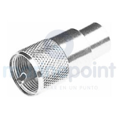 Glomex - CONECTOR PL259 MACHO CROM. p/RG213