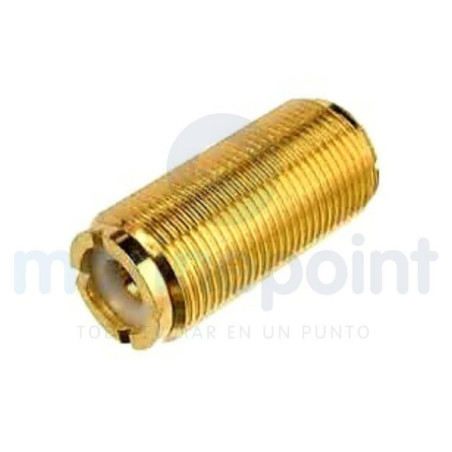 CONECTOR DOBLE HEMBRA GOLD p/CONECTORES PL259