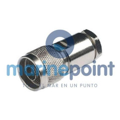 Glomex - CONECTOR N MACHO p/RG213, NIQUELADO