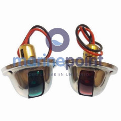 LUCES NAVEG.VERT.RED.INOX., PAR