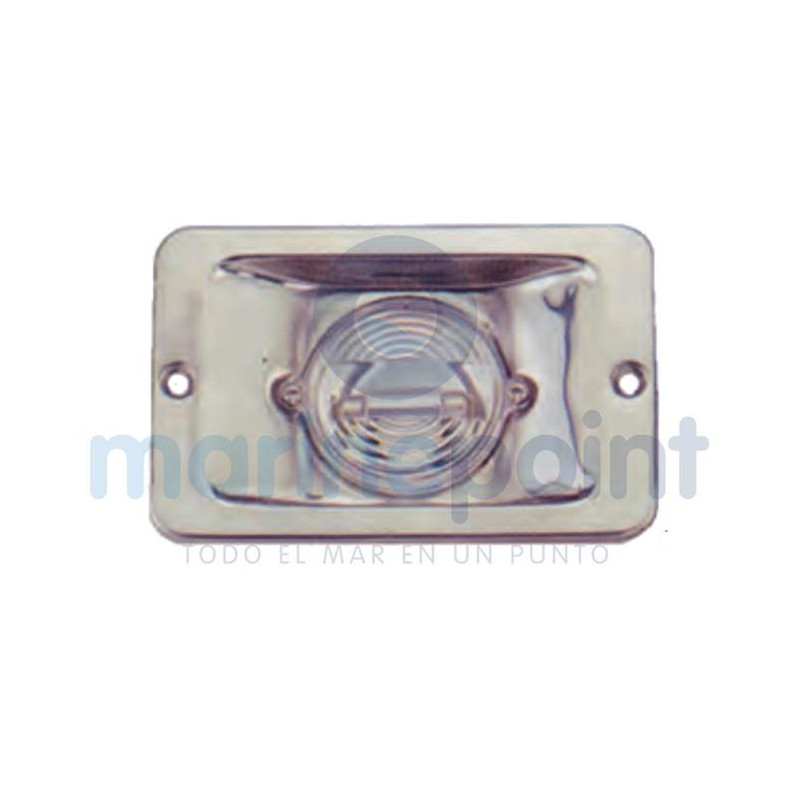 LUZ NAVEGACION ALCANCE POPA, RECTANGULAR, 130 x 86mm, EMPOTRADA, INOX.