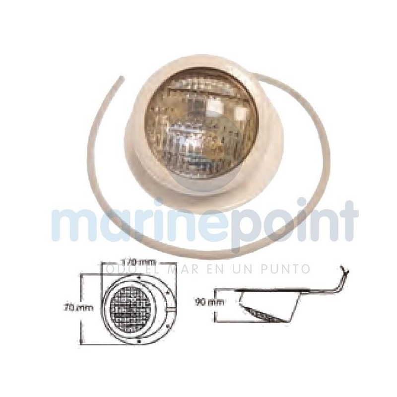 FARO ESTANCO PLATAFORMA 12v Bco.