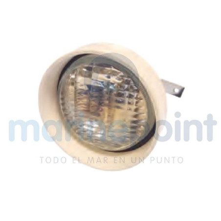 LUZ CRUCETA PVC BLANCO Y SOPORTE INOX...