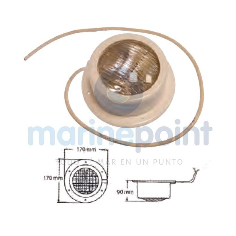 FARO ESTANCO RECTO PLATAFORMA 12V