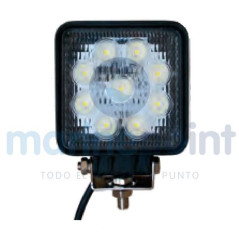 FOCO LED CUBIERTA, 27w, NEGRO