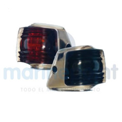 LUCES NAVEGACION LATERALES, LED, INOX Y PLASTICO, 12-24v, JUEGO