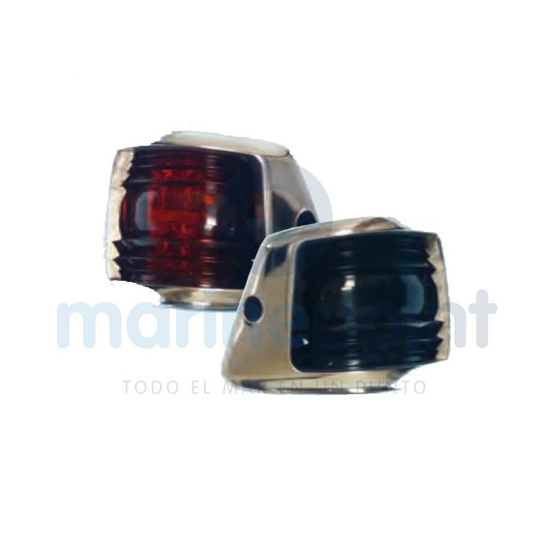 LUCES NAVEGACION LATERALES, LED, INOX Y PLASTICO, 12-24v, JUEGO