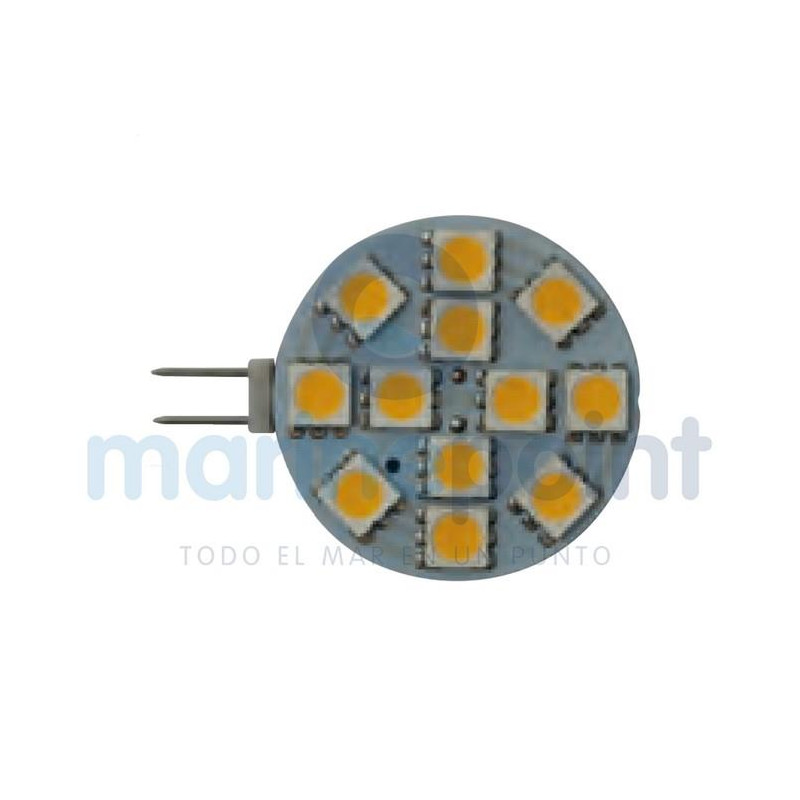 BOMBILLA G4 HORIZONTAL 12LED 2,2W 12v Bco.día