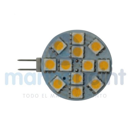 BOMBILLA G4 HORIZONTAL 12LED 2,2W 12v Bco.día