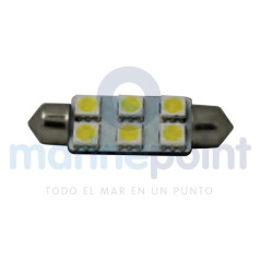 BOMBILLAS FESTON 6 LEDS, PAR, 1,3w, 10/30v, BLANCO CALIDO