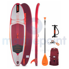 Jobe - PADDLE SURF HINCHABLE JOBE MIRA, 10.0 (KIT), GRANATE Y BLANCO